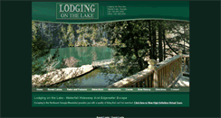 Desktop Screenshot of lodgingonthelake.com