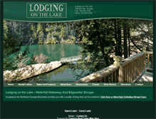 Tablet Screenshot of lodgingonthelake.com